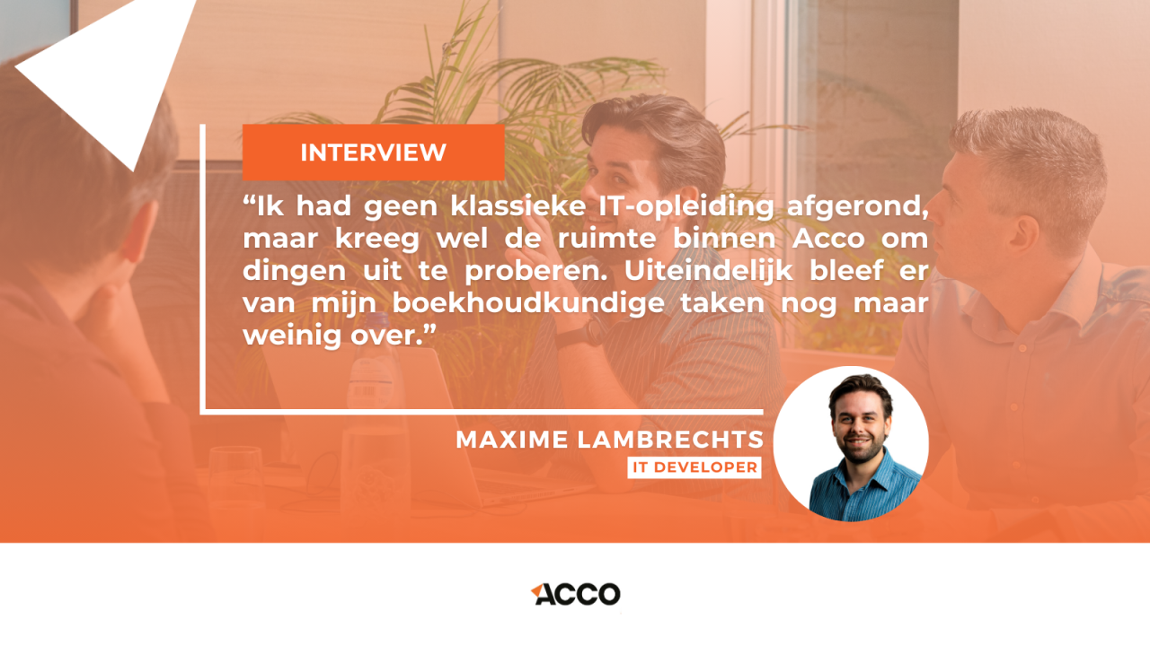 Van cijfers naar code: Maxime Lambrechts schreef zijn eigen pad